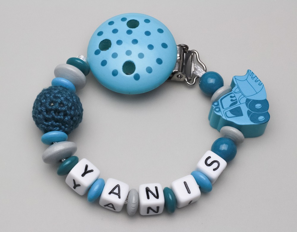 Schnullerkette und Namen