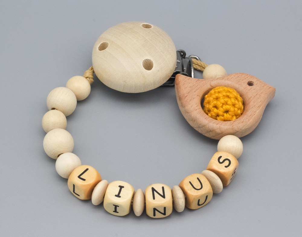 Schnullerkette und Namen