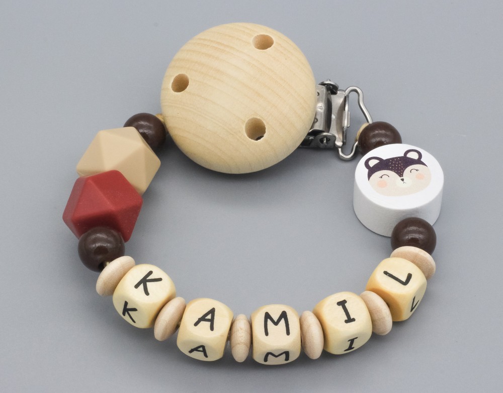 Schnullerkette und Namen