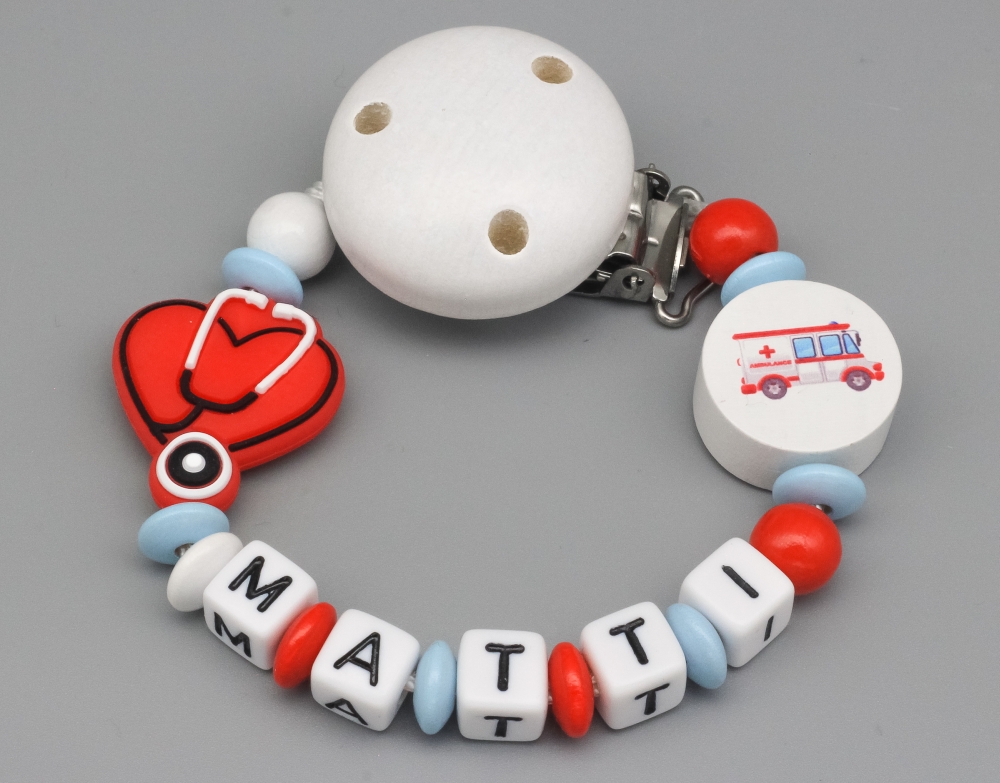 Schnullerkette und Namen