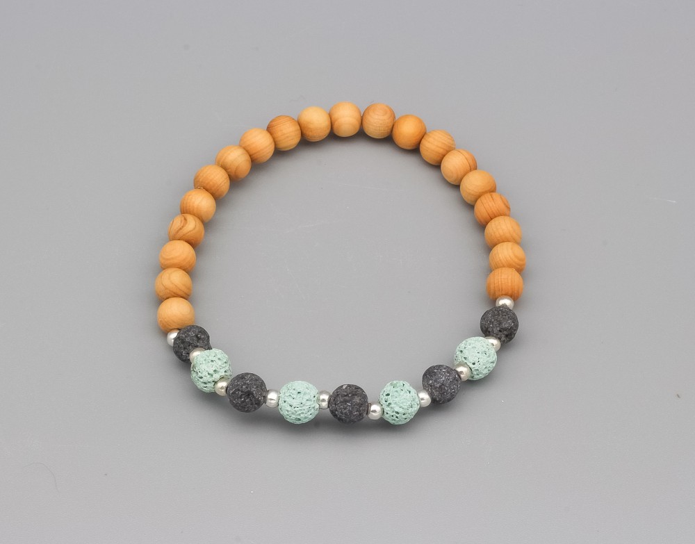Difusser Armband grau/ hellblau