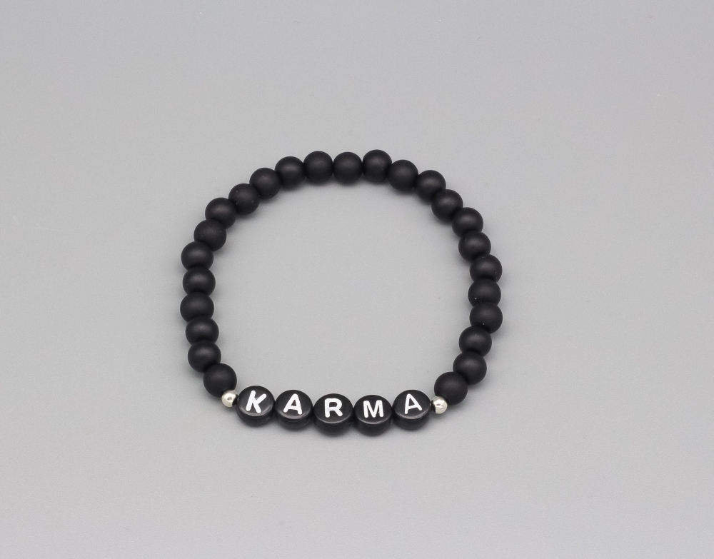 Armband Karma - schwarz
