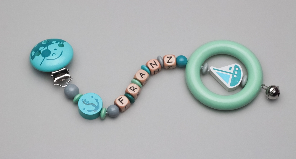 Kinderwagenclip Pirat / Anker