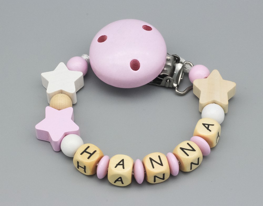 Schnullerkette Sternchen 12