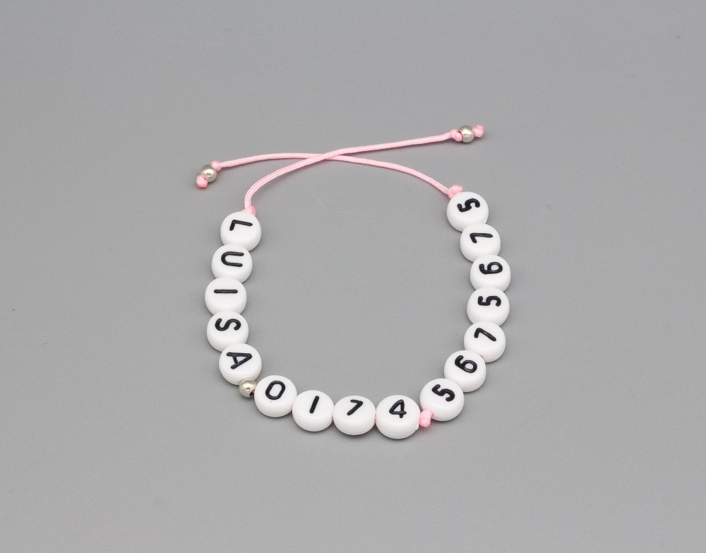 Rosa Armband SOS