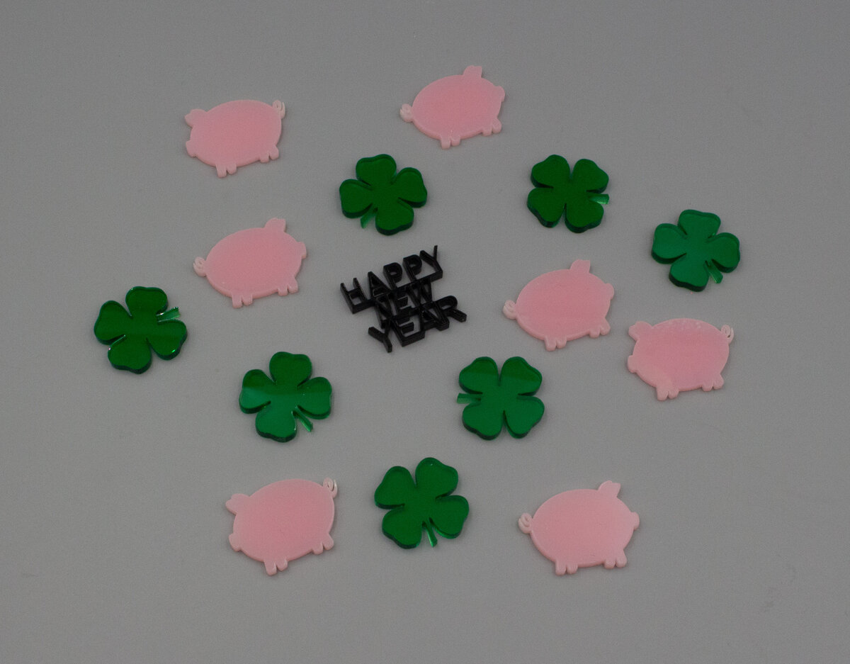 Wiederverwendbares Silvester-Konfetti aus Acryl Bild 1