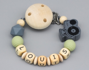 Schnullerkette und Namen
