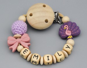 Schnullerkette und Namen