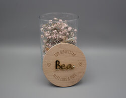 Glas für Leckerlies mit Wunschgravur