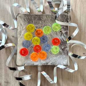 Wiederverwendbares Konfettie Neonfarben