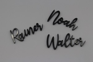 Platzkarten Lasercut aus Acryl Hochzeit / Taufe / Geburtstag etc.