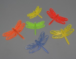 Neon Libellen Sonnenfänger 6-teiliges Set