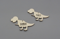 Geschenkanhänger Dinosaurier für Kinder Tyrannosaurus