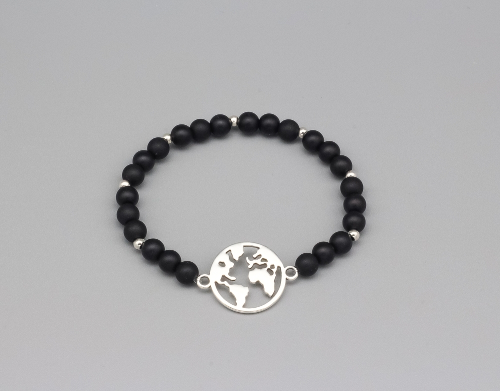 Armband Erde schwarz