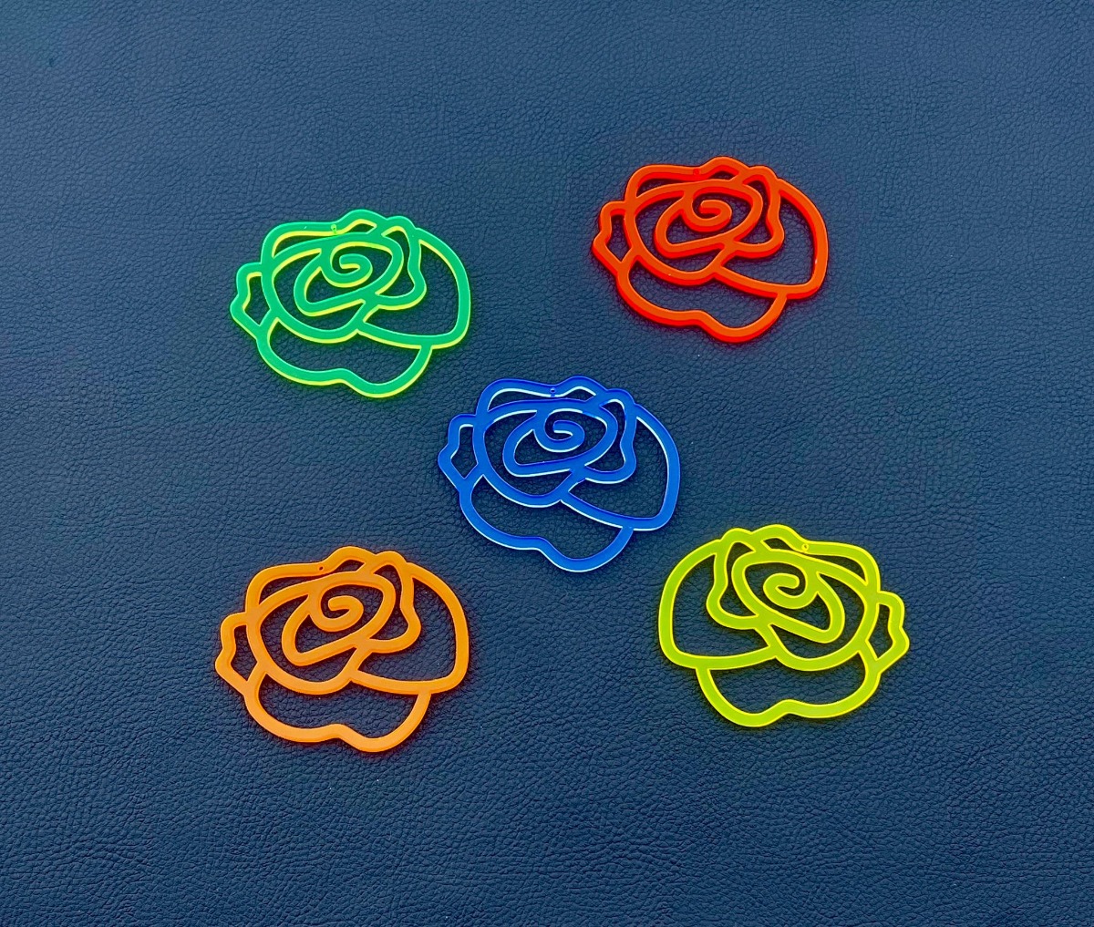 Sonnenfänger Rosenblüten 5er Set Acryl
