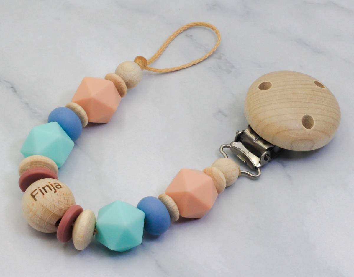 Schnullerkette graviert