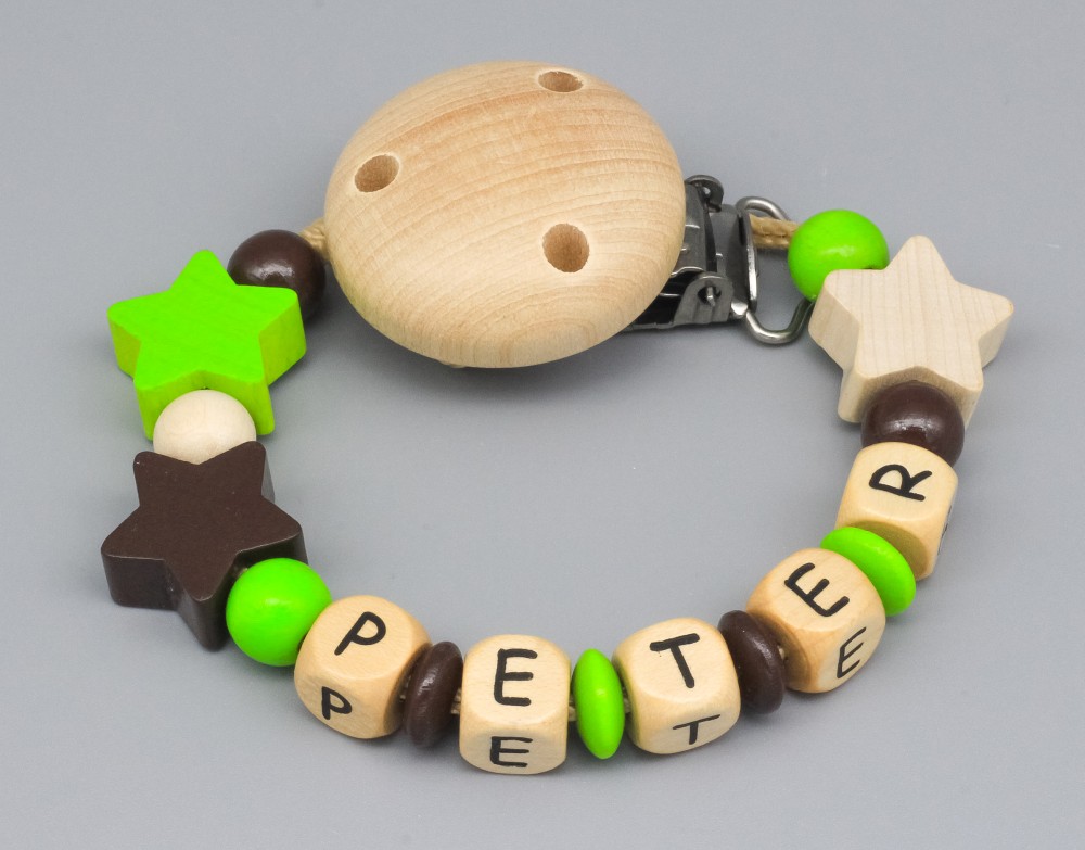 Schnullerkette Sternchen 22