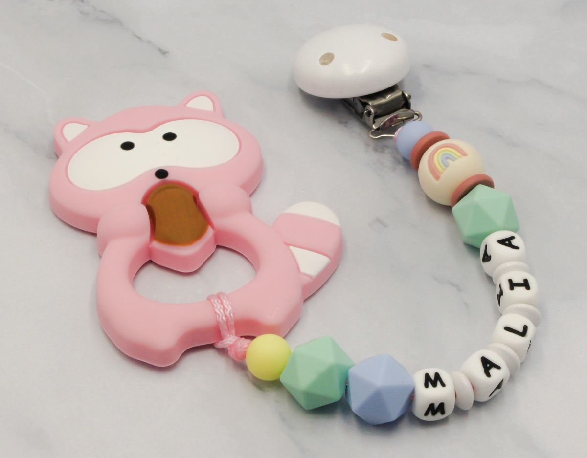 Zahnungskette Cookie rosa