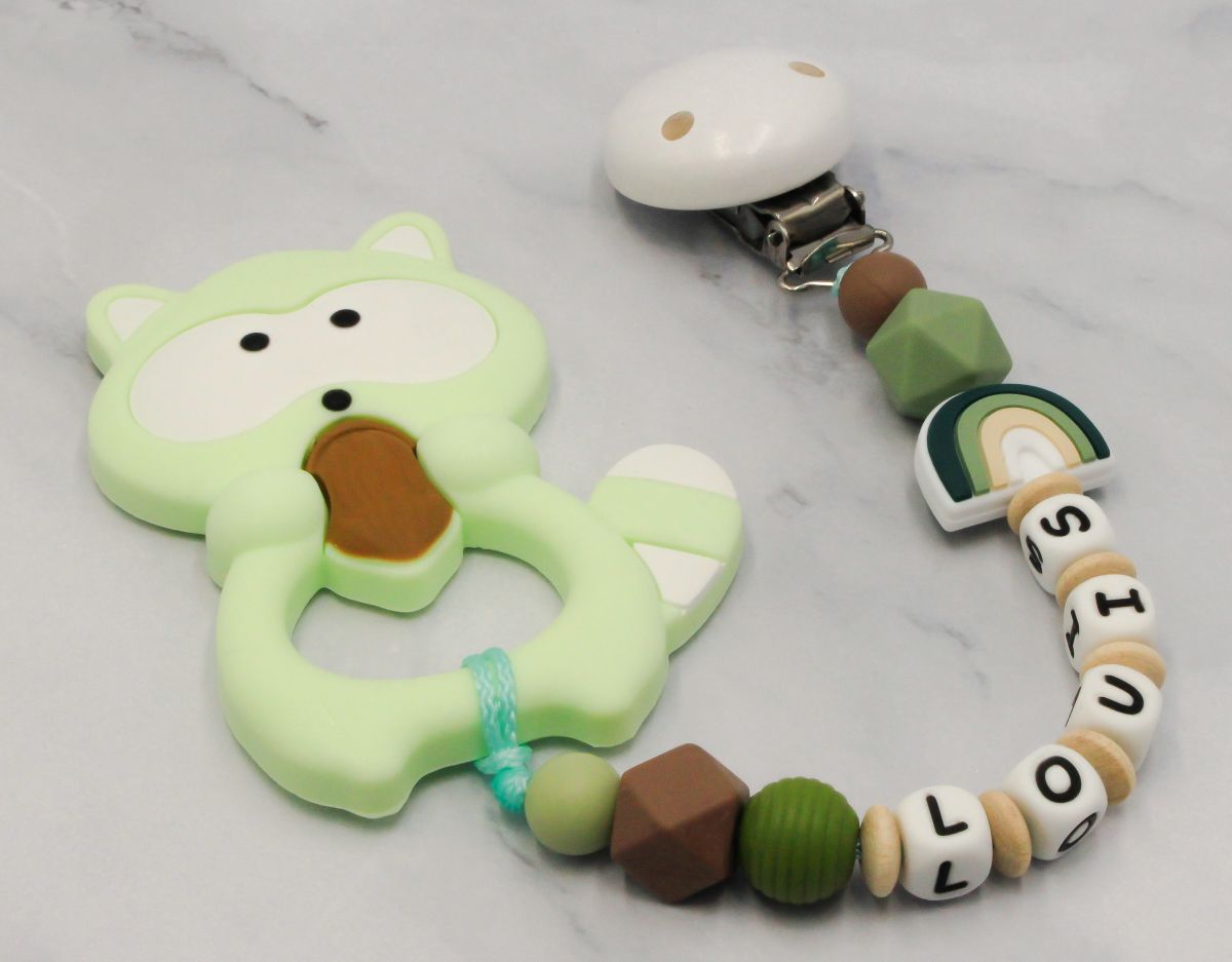 Zahnungskette Cookie mint/schwarz