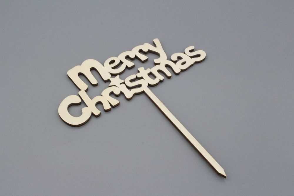 Kuchentopper / Cake Topper Merry Christmas
