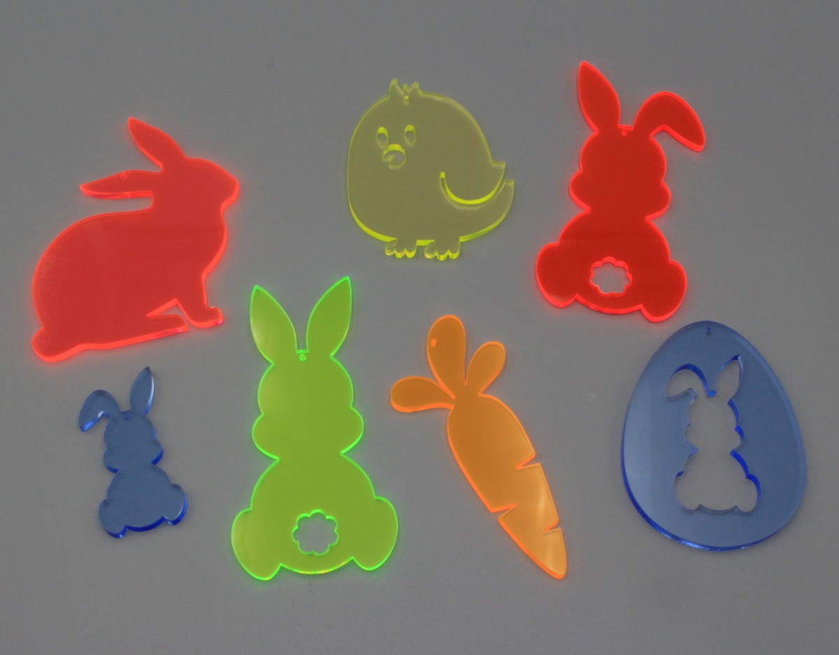 Sonnenfänger Ostern Set 7tlg. neonfarben