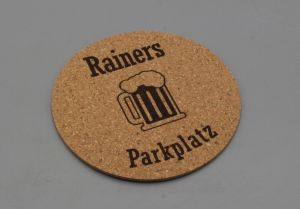 Untersetzer aus Kork mit Wunschgravur