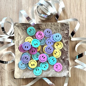 Wiederverwendbares Konfettie Pastellfarben