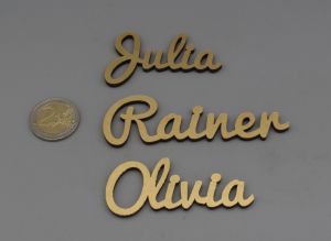 Platzkarten Lasercut aus Holz / MDF Hochzeit / Taufe / Geburtstag etc.
