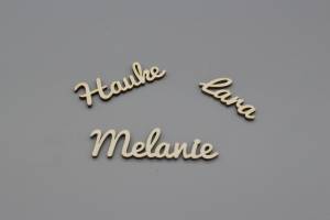 Platzkarten Lasercut aus Holz Hochzeit / Taufe / Geburtstag etc.