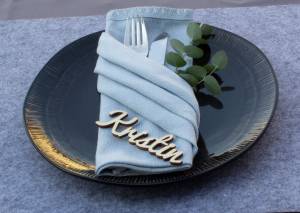 Platzkarten Lasercut aus Holz Hochzeit / Taufe / Geburtstag etc.