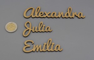 Platzkarten Lasercut aus Holz / MDF Hochzeit / Taufe / Geburtstag etc.