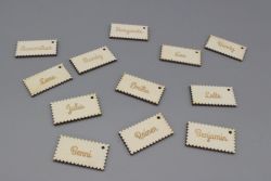 Geschenkanhänger Lasercut aus Holz Weihnachten / Ostern / Feiern / Keksform