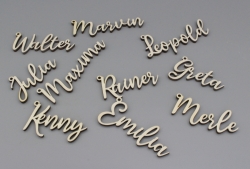 Geschenkanhänger Lasercut aus Holz Weihnachten / Ostern / Feiern