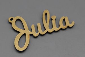 Geschenkanhänger golden lackiert Lasercut aus Holz Weihnachten / Ostern / Feiern